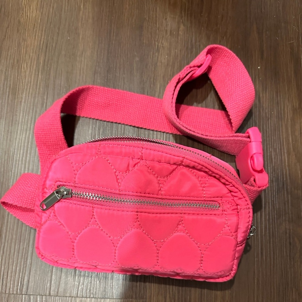 Hot pink Heart Fanny pack purse